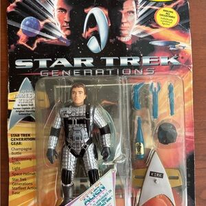 1994 Star Trek Generations Lt Commander James T Kirk Action Figure LG